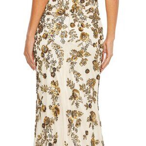 Mac Duggal sequined formal gown, Size 10, multi-colored